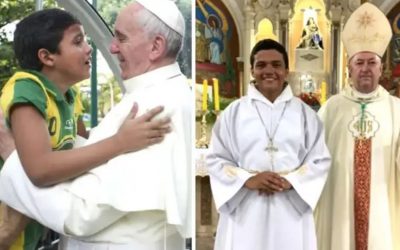 Podczas spotkania z papieżem chłopiec powiedział mu, że chce być księdzem. Dziś Nathan zaczyna życie zakonne.